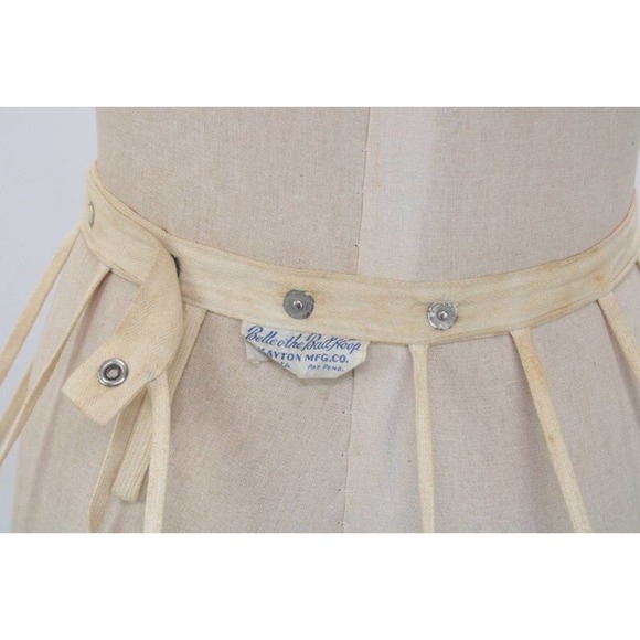 Vintage Collapsible Hoop Skirt Caged Crinoline Frame Belle O' the Ball with Case - Picture 8 of 17